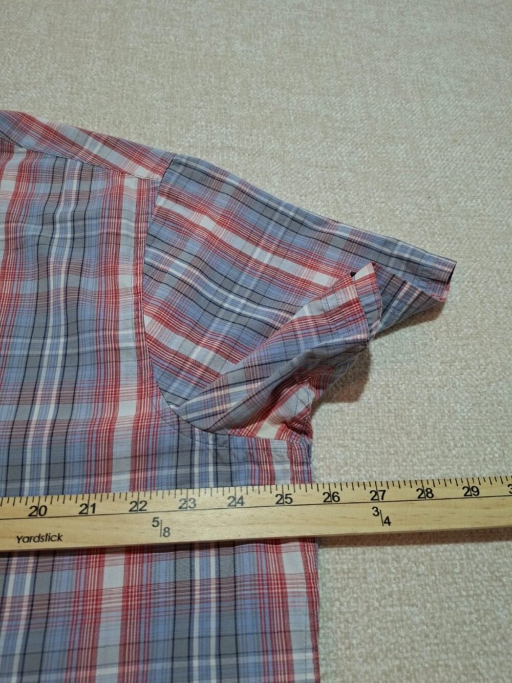 Original Penguin Munsingwear Classic Fit Plaid Short Sleeve Shirt XXL - Picture 4 of 10